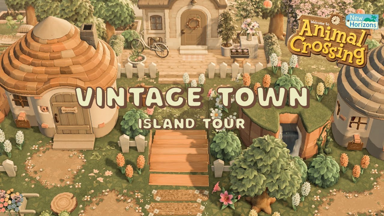 Эстетический и цветочный винтажный остров // Animal Crossing New Horizons
