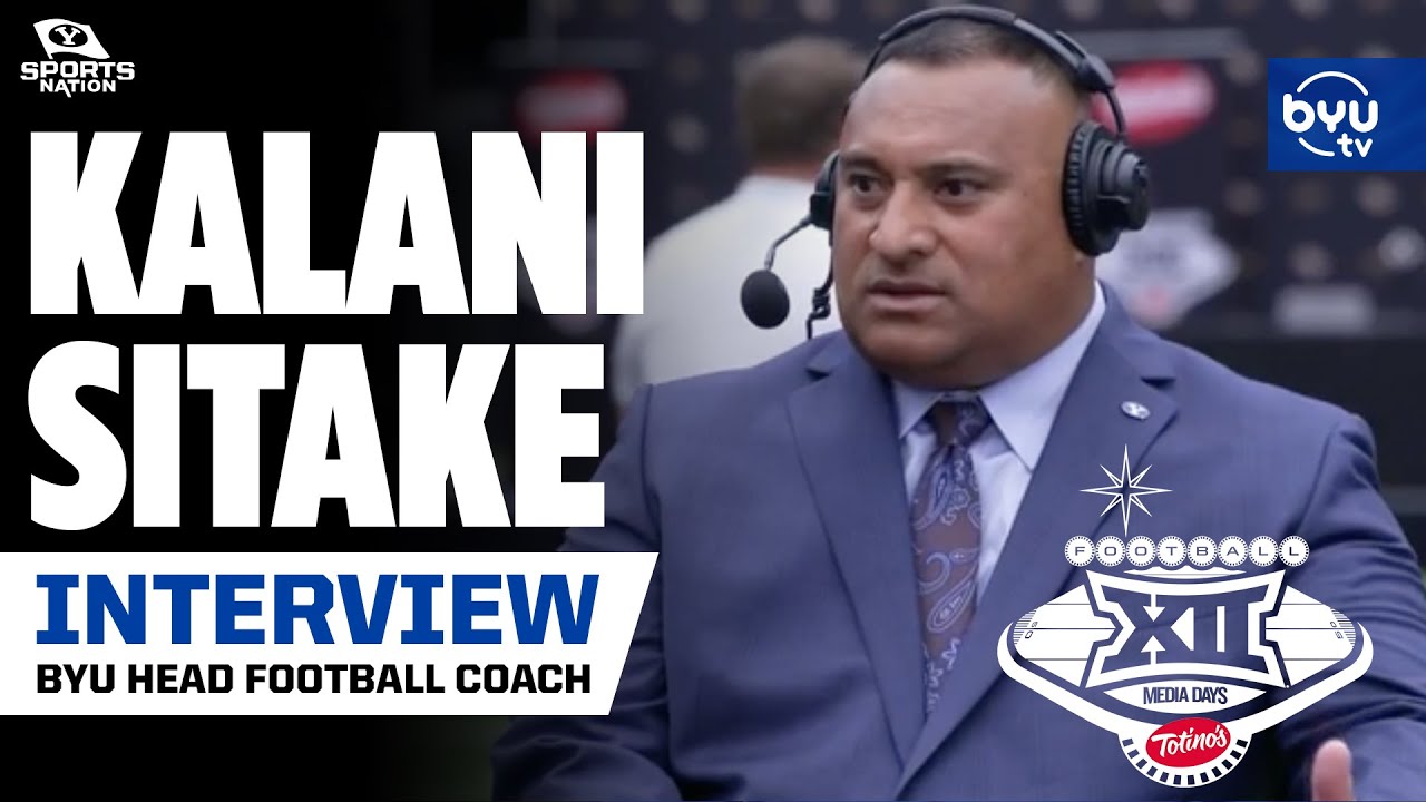 BYU Head Football Coach Kalani Sitake at Big 12 Media Days