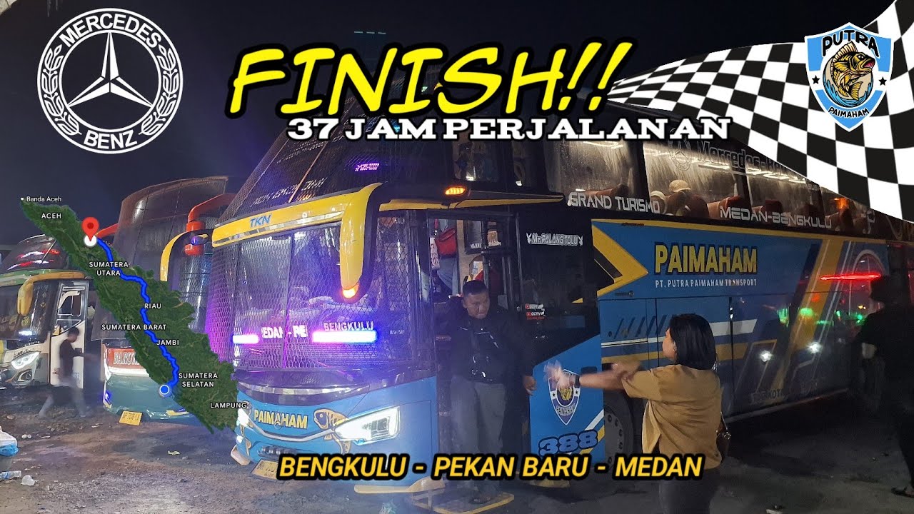 Bagian 3 || Finish 37 Jam Perjalanan⁉️ Bengkulu - Medan 1.403KM‼️