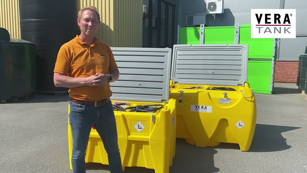 Transporttank med diesel og AdBlue