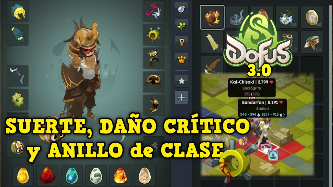 [DOFUS 3.0] ¡SACRO de SUERTE y DAÑO CRÍTICO con ANILLO de CLASE! | Koliseos 1vs1 - Kuyvros-yt