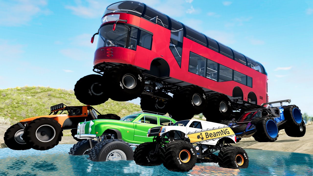 Monster Trucks Mud Battle #14 - Beamng drive