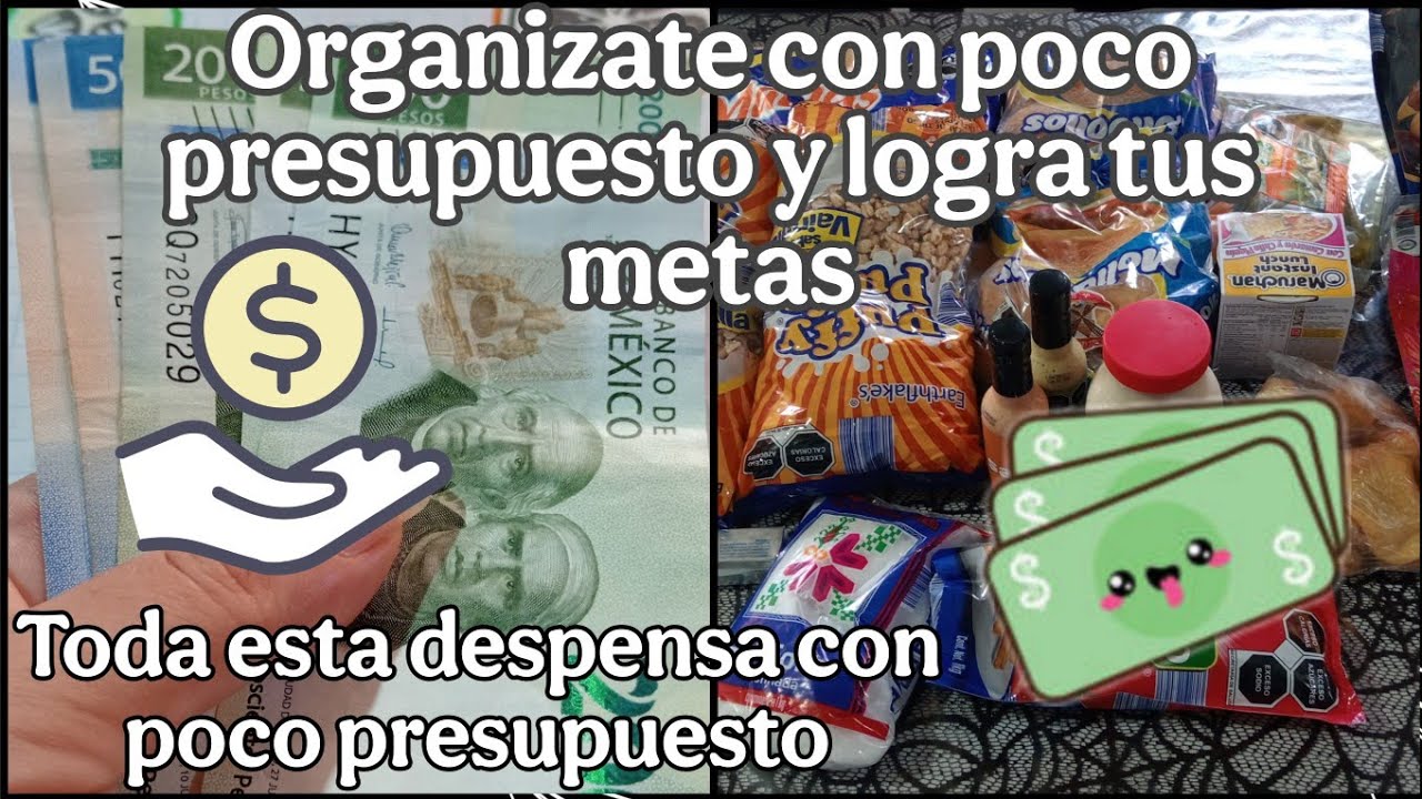 ORGANIZATE CON POCO PRESUPUESTO Y LOGRA ahorrar 😱💰💸 |ORGANIZACIÓN DE GASTOS| DESPENSA en tiendas 3b 