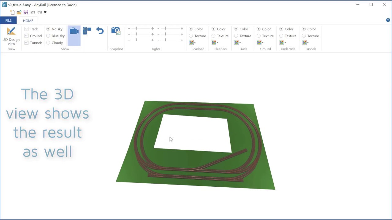 AnyRail 6 tutorial, Draw the train table