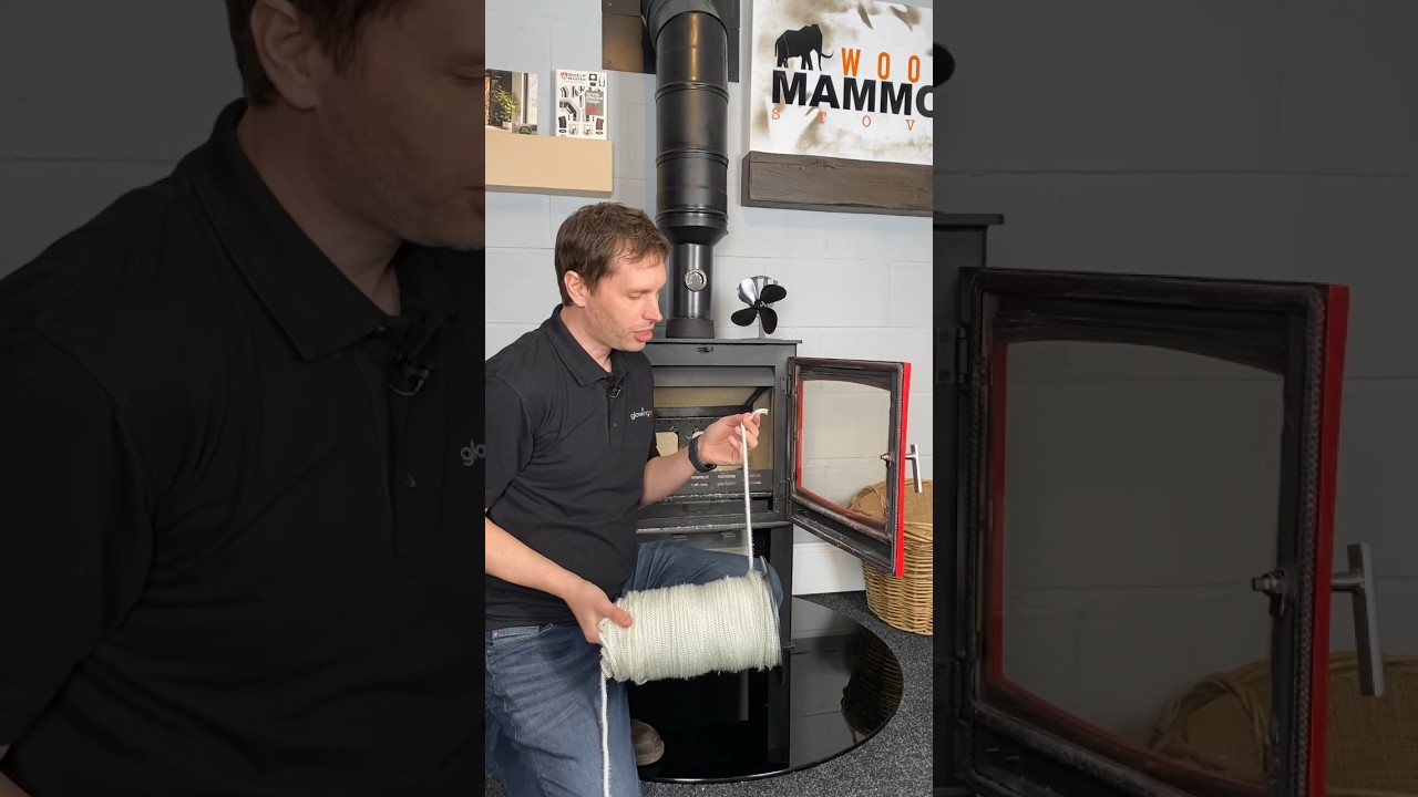 How To Replace Stove Rope #stovecare #stoverepair #woodburningstove