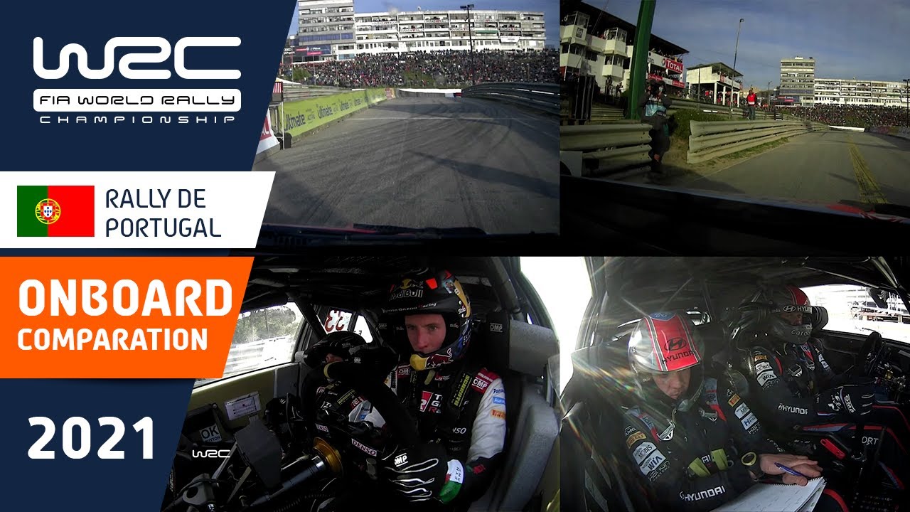 Tänak vs Evans : Onboard Comparison ⚔️ WRC Vodafone Rally de Portugal