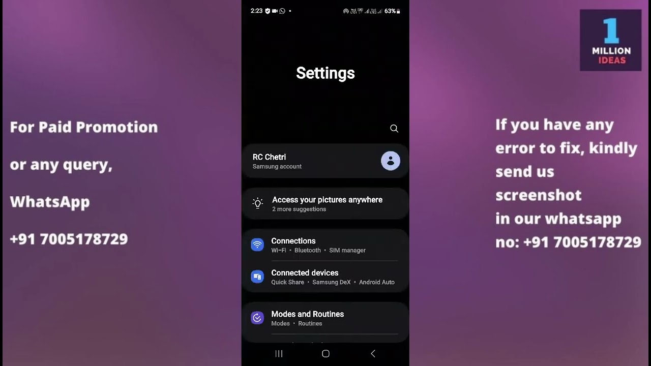Имя контакта Samsung отображает не только цифры