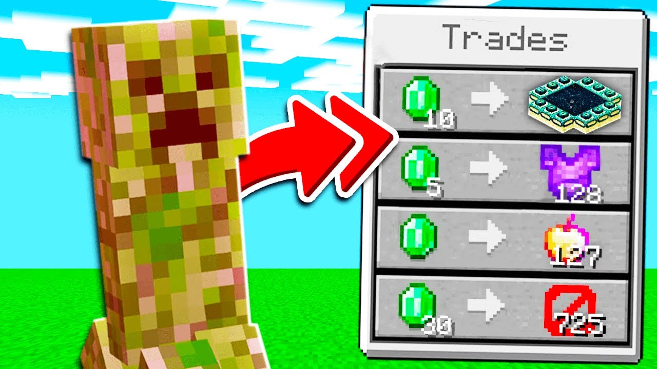 Minecraft Dar Poti Sa Faci Trade Cu Orice Mob...