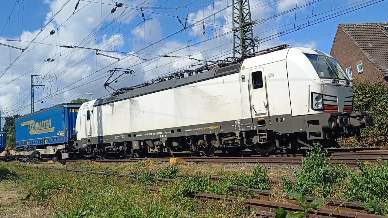 30/8/25:👍ECCO-RAIL 193 599 komt met LKW Walter Wien-shuttle vanuit Botlek door Emmerich naar Wenen.