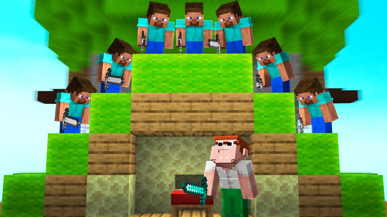 Bedwars Pro против 7 Охотников (Bedwars Manhunt)