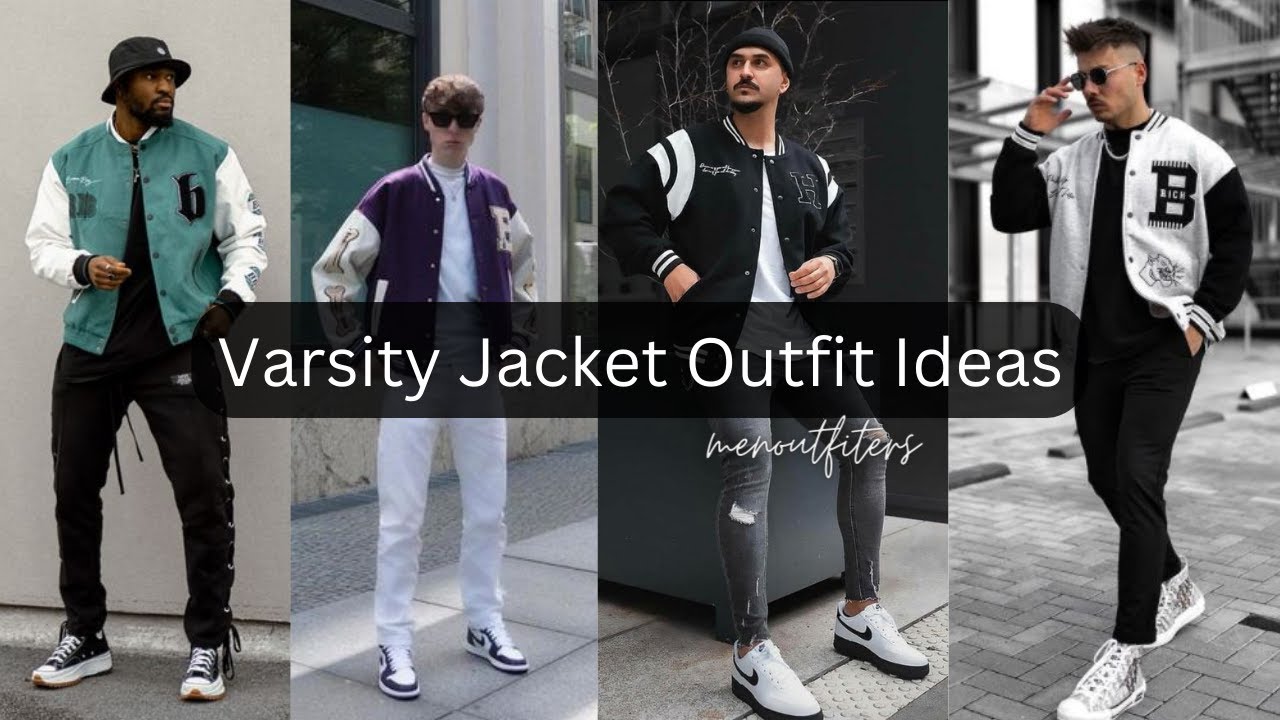 How To Style Varsity Jackets | Varsity Jacket Outfit Ideas  Men Outfiters