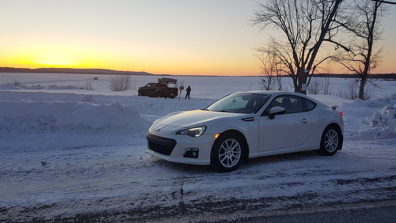 POV Driving a Subaru Brz in Snow + Drifting at the End