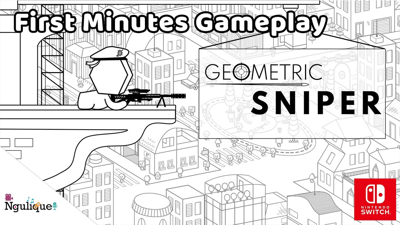 Geometric Sniper - First Minutes Gameplay Nintendo Switch