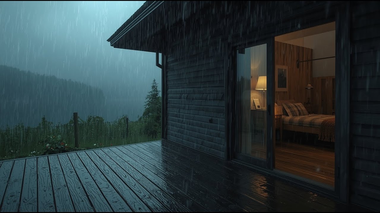 Overthinking at Night? 🌧️ Forest Thunderstorm Will Help You Sleep Fast