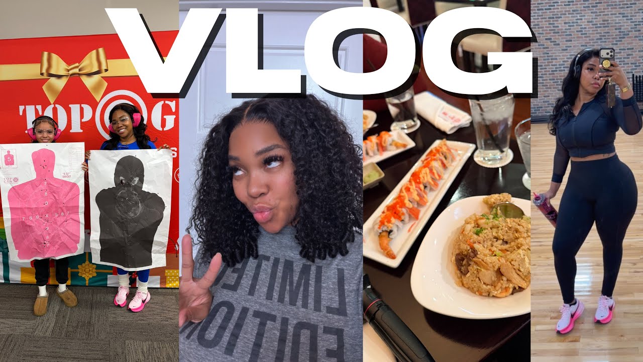 VLOG | SHOOTING RANGE DATE • THE DIDDY DOCUMENTARY IS SCARY • UPDATED SKINCARE ROUTINE | Gina Jyneen