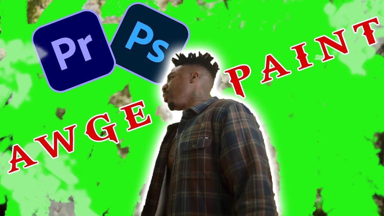 LONEWOLF/AWGE PAINT EFFECT [PREMIERE PRO/PHOTOSHOP] #adobepremierepro #musicvideo