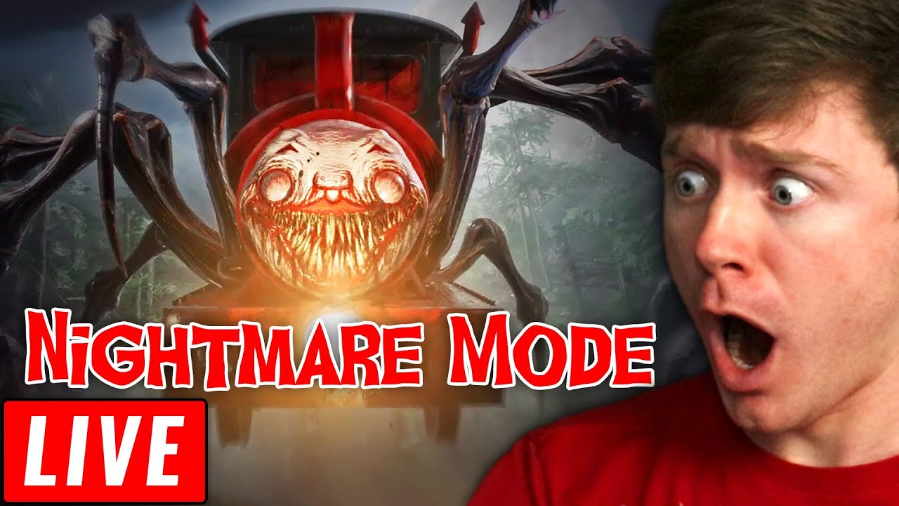 🔴LIVE - CHOO CHOO CHARLES NIGHTMARE MODE!