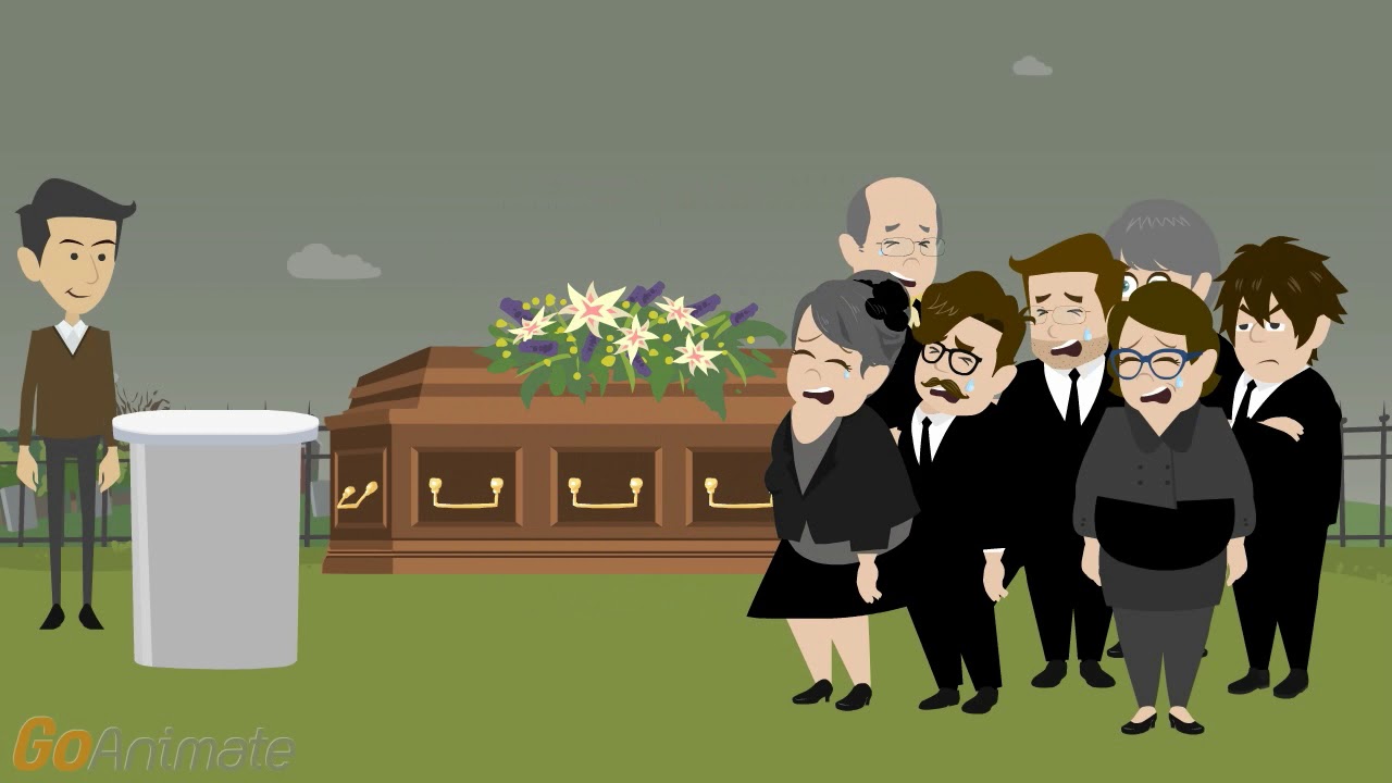 Meenie loco misbehaves at a funeral/grounded