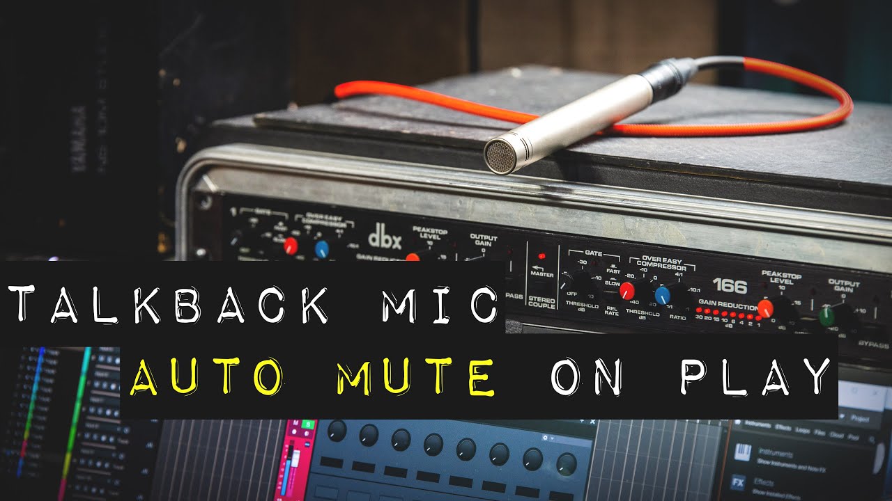 Talkback Mic - Make it Turn Off Automatically - No Speaker Bleed!