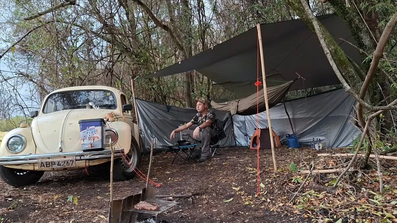 ACAMPAMENTO , PERNOITE , CHUVA , FRIO E MUITO VENTO
