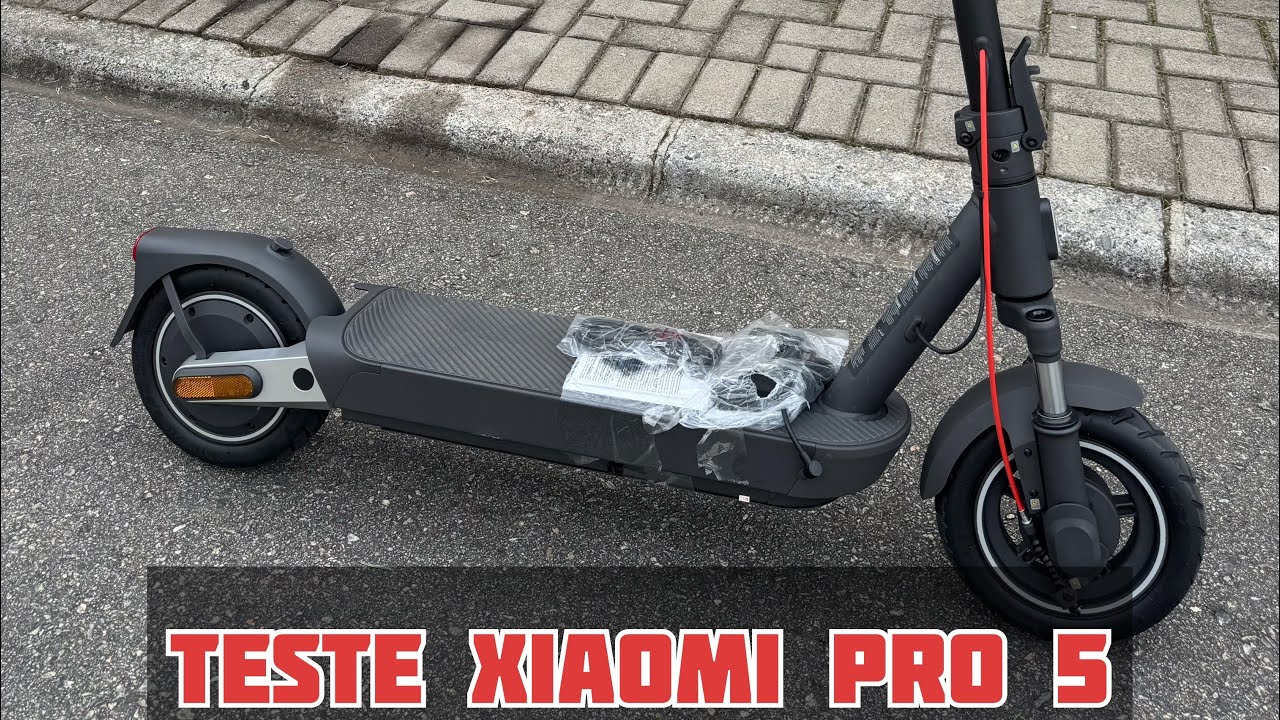 TESTANDO PATINETE XIAOMI PRO 5 (LANÇAMENTO)