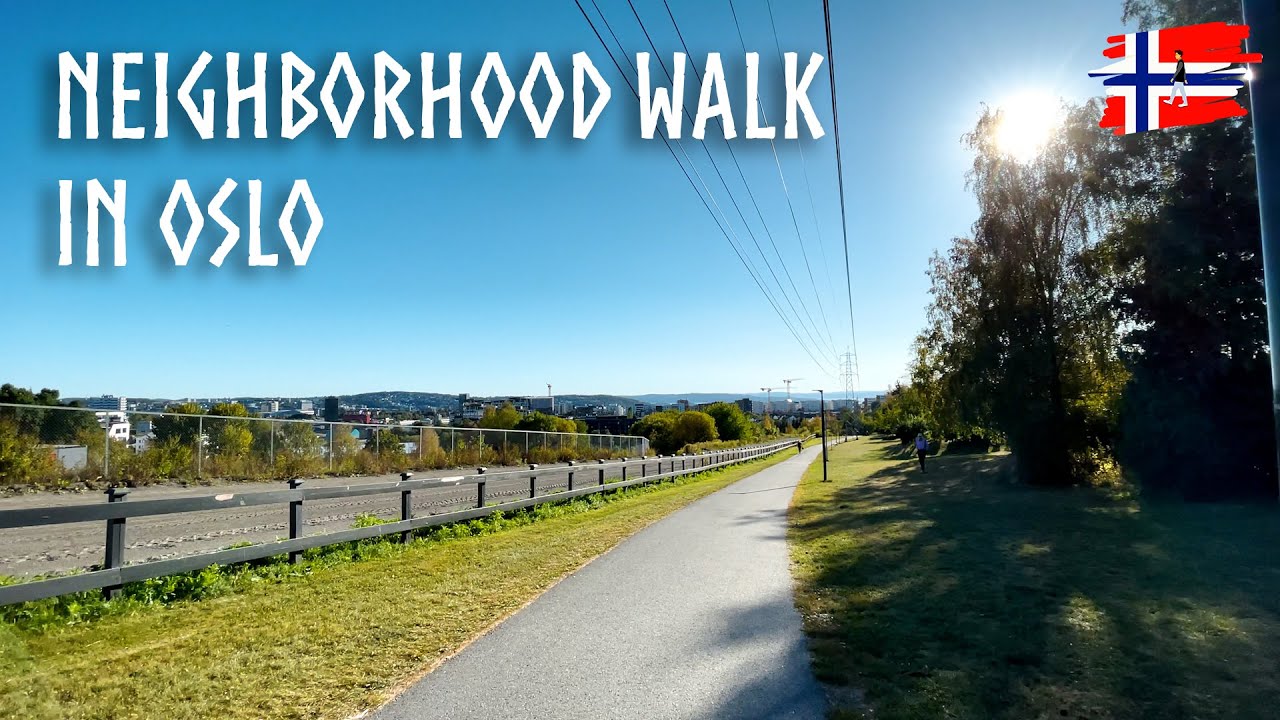 Oslo, Norway - neighborhood walk - Disen to Bjerkebanen