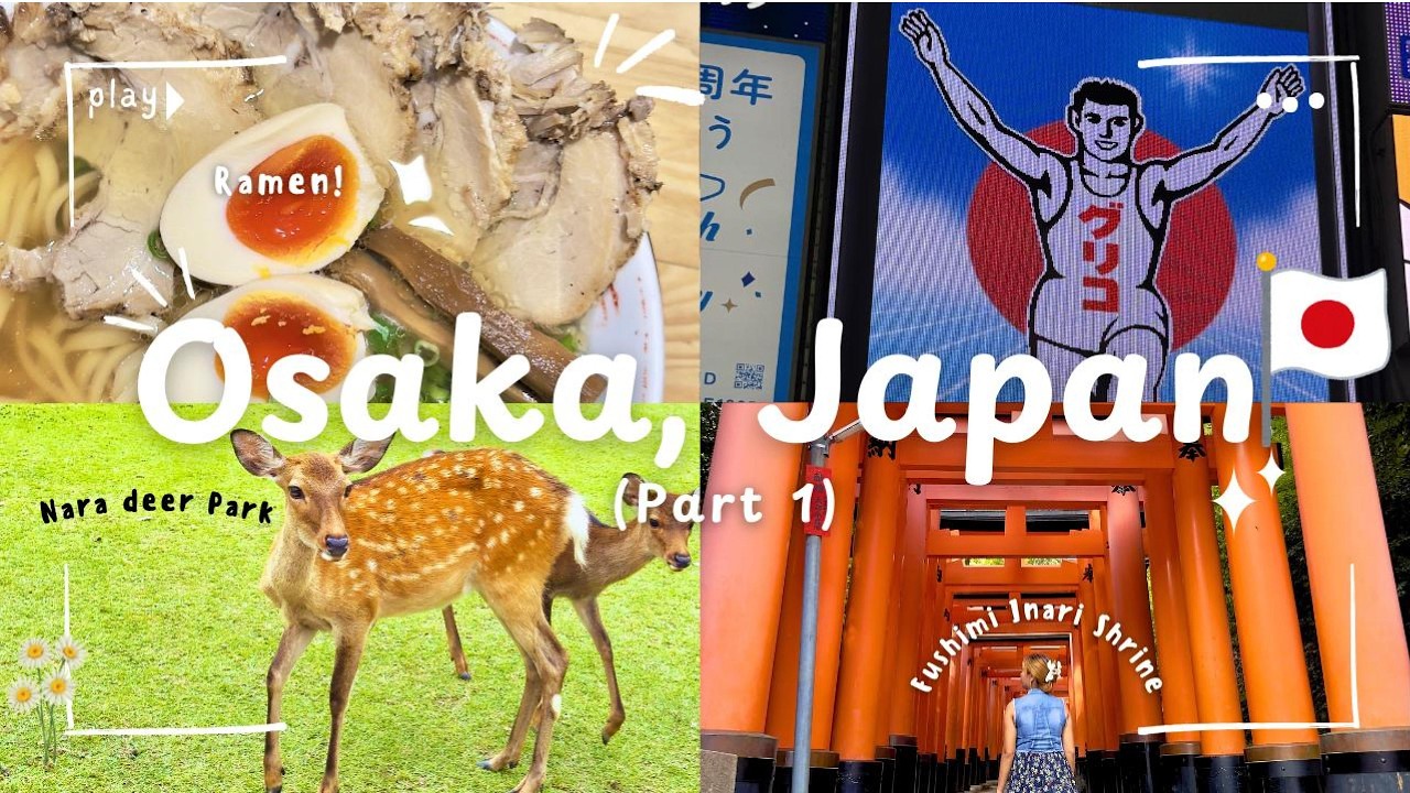 Peaceful days in Osaka, Japan 🎌  Nara deer park, Fushimi Inari & nature gems 🍀