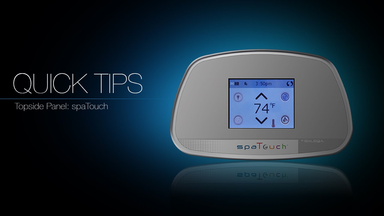 spaTouch Icon topside panel - locking functions