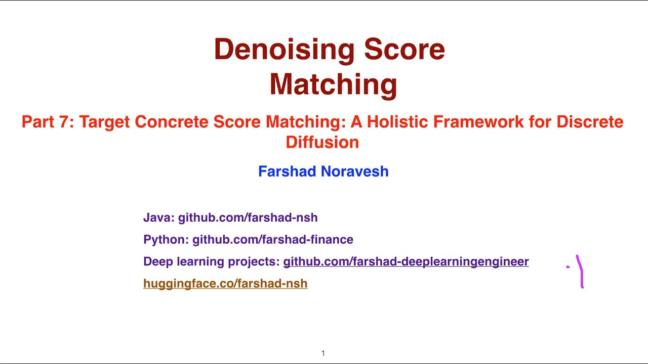 Part7: target concrete score matching: a holistic framework for discrete diffusion