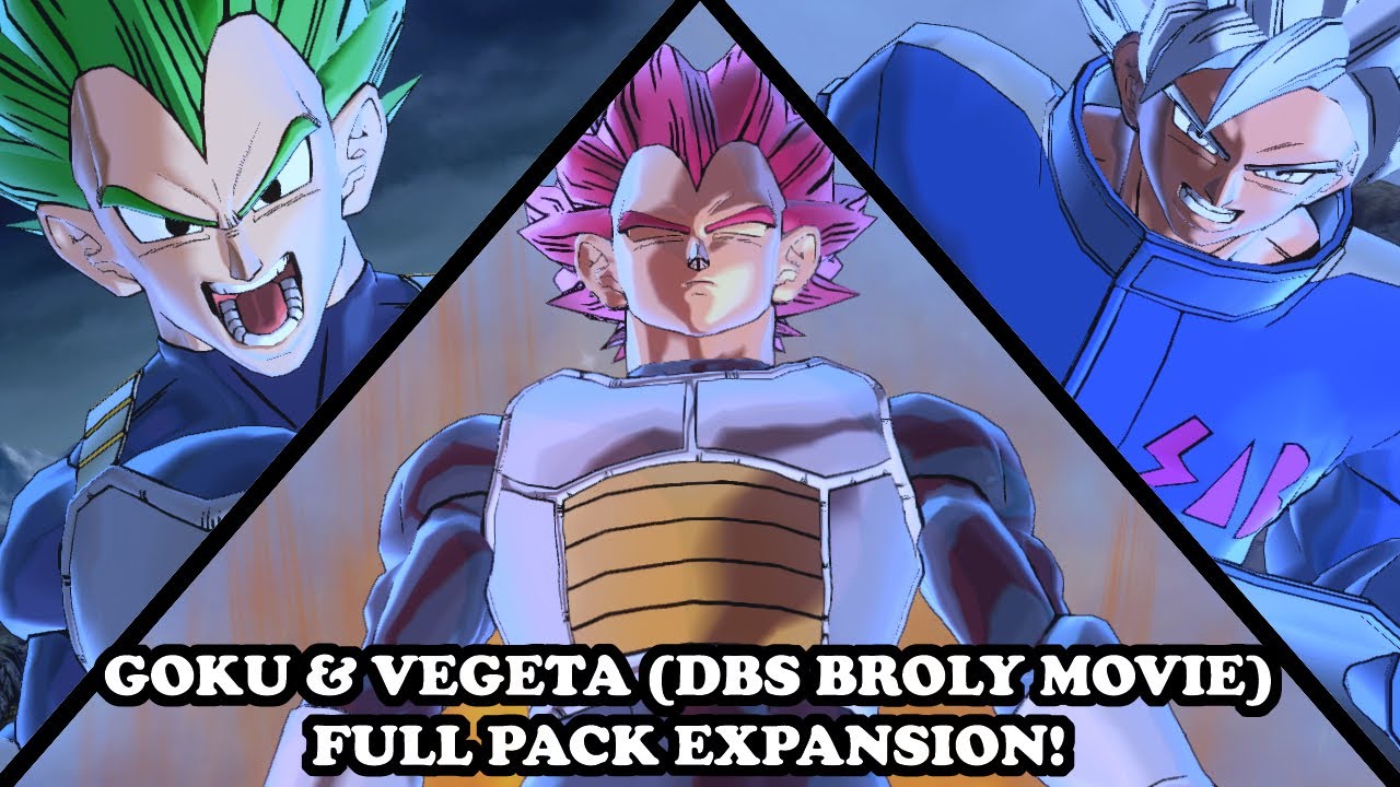 REMASTERED GOKU & VEGETA (DBS BROLY MOVIE) DLC EXPANSION QUALITY! Dragon Ball Xenoverse 2 Mods