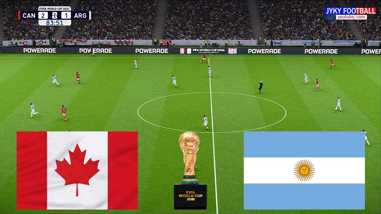 PES | Canada vs Argentina | FIFA World Cup 2026 (USA) | Full match All Goals gameplay pc