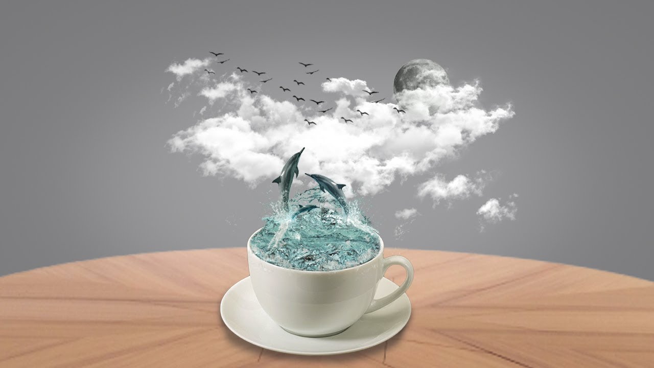 Dreamy Photo Manipulation Sea In a Cup | Photoshop Tutorial