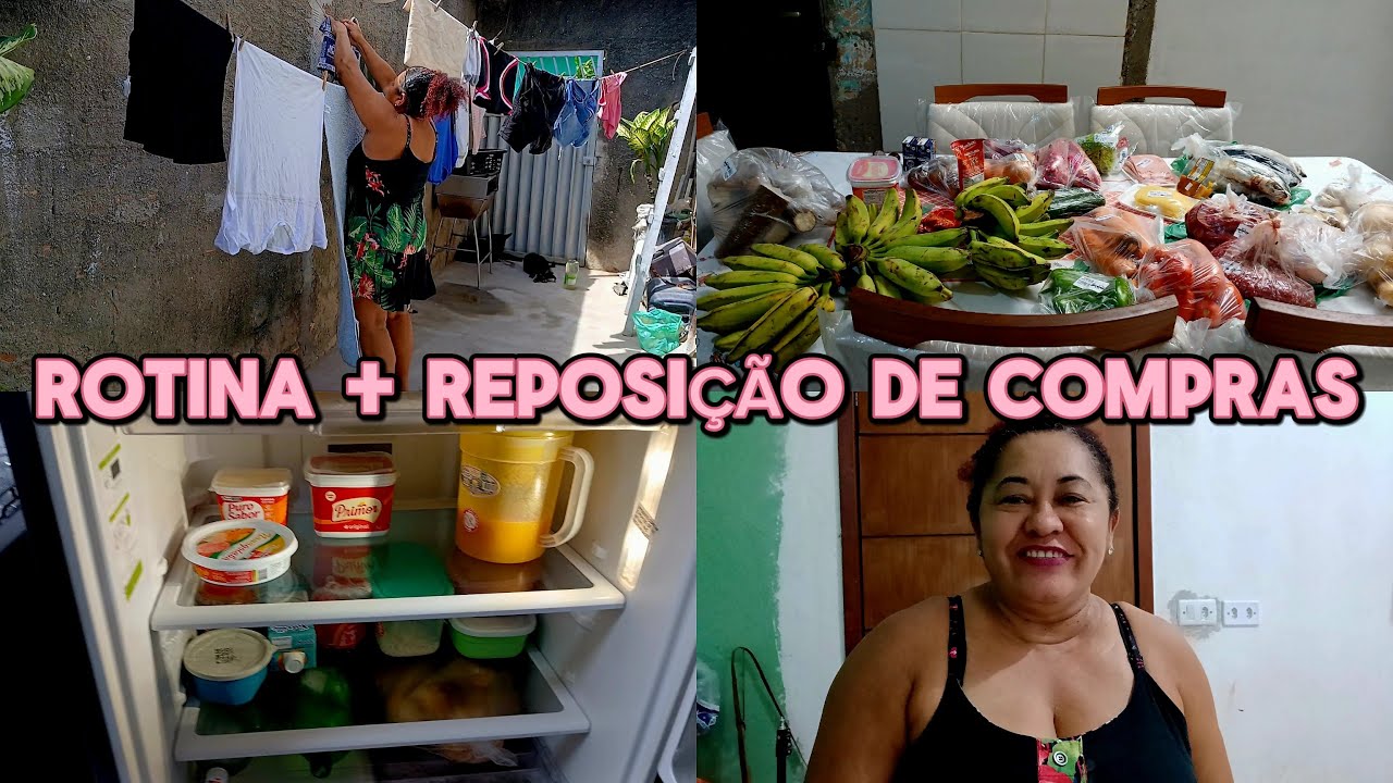 Rotina de dona de casa + Reposição de Compras ✨ #donadecasa