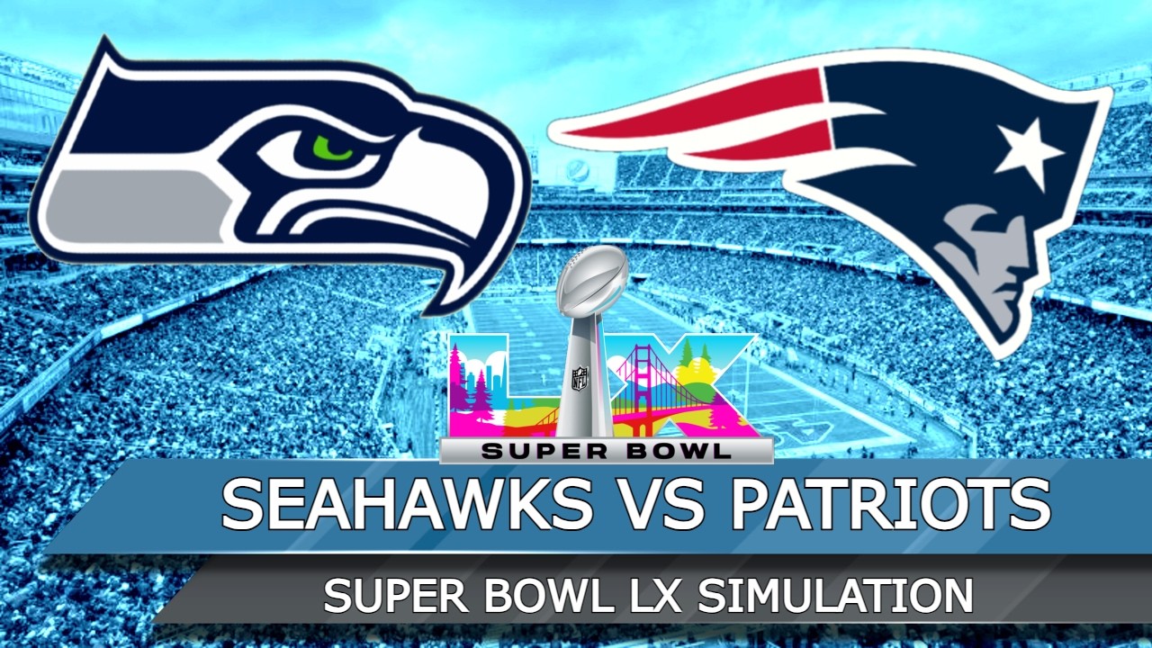 Super Bowl LX - New England Patriots vs Seattle Seahawks Full Game Highlights - Madden 26 Sim