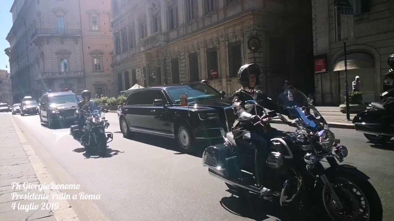 Il Presidente Russo Vladimir Putin a Roma