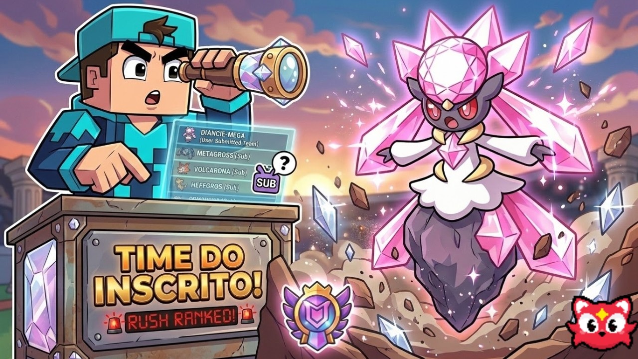 MEGA Diancie é ROUBADA? Usei o Time de um INSCRITO na NOVA RANQUEADA do Pixelmon Brasil!