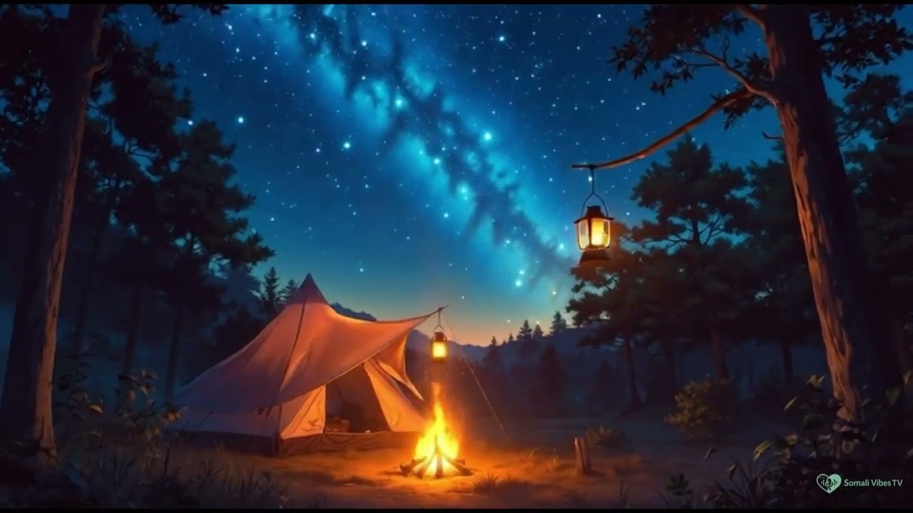 Peaceful Camping in Ghibli Forest 🌲 | Relaxing Nature ASMR