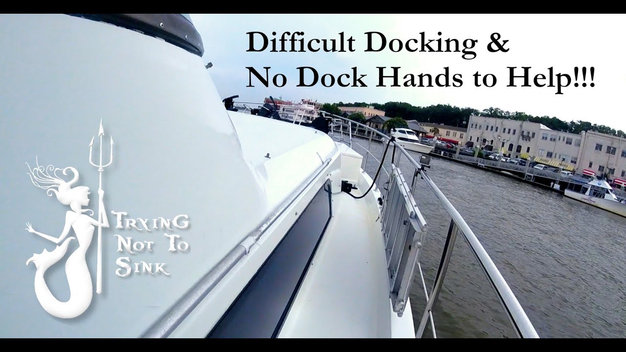 Difficult docking in Savannah and no dock-hands were there to help.  E83