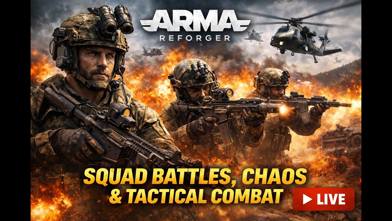 🔴 LIVE – Arma Reforger Warfare | Squad Battles, Chaos & Tactical Combat