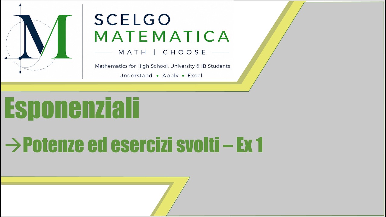 01.1 Esponenziali: potenze - Ex 1