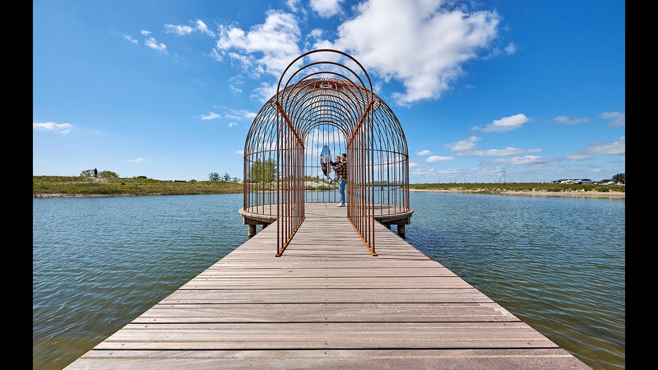 ARKEN Sculpture Park: Jeppe Hein, Cage & Mirror, 2011
