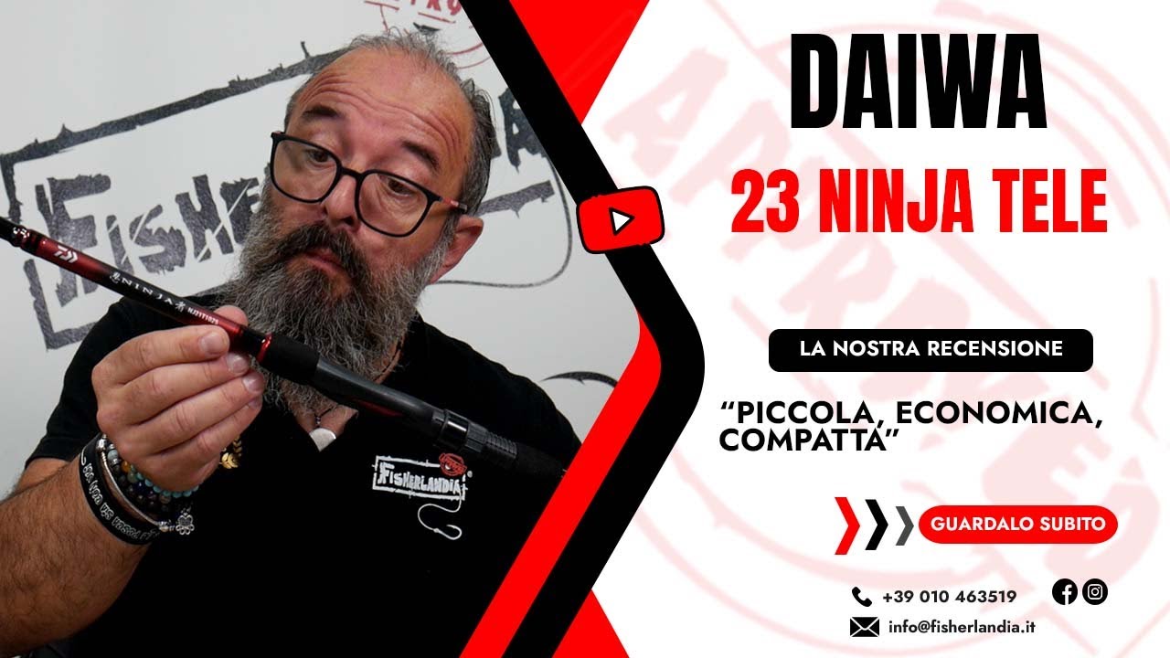DAIWA NINJA TELE - PICCOLA, ECONOMICA E COMPATTA