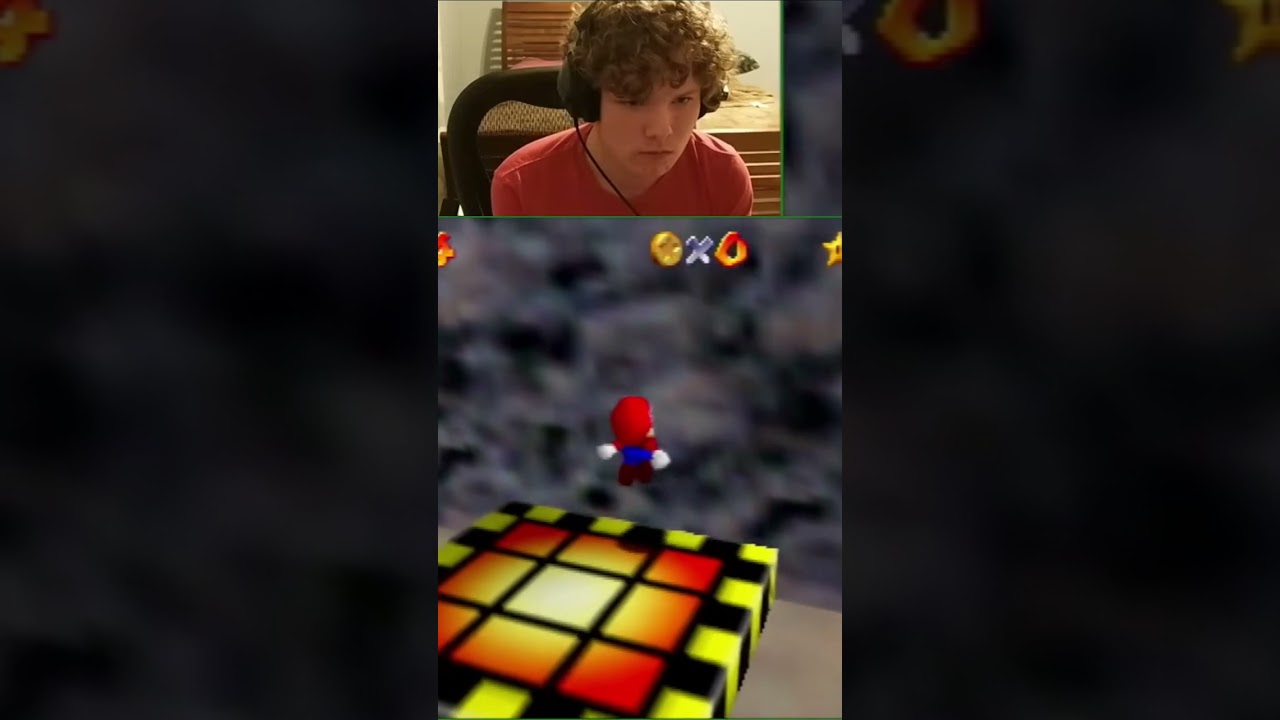 Green Suigi Mario 64 Dark Level Jump: Speedrun Mastery Unveiled! #shorts