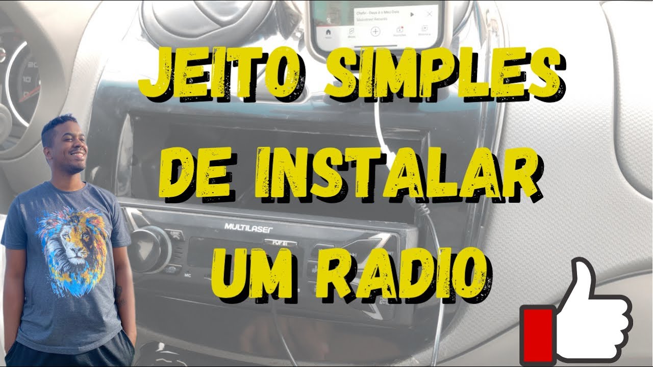 COMO INSTALAR SOM / rádio simples