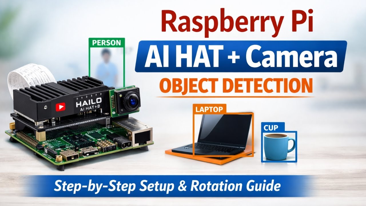 Raspberry Pi AI Hat+ 2 Object Detection Tutorial | Raspberry Pi Camera Module 3 Setup & Demo
