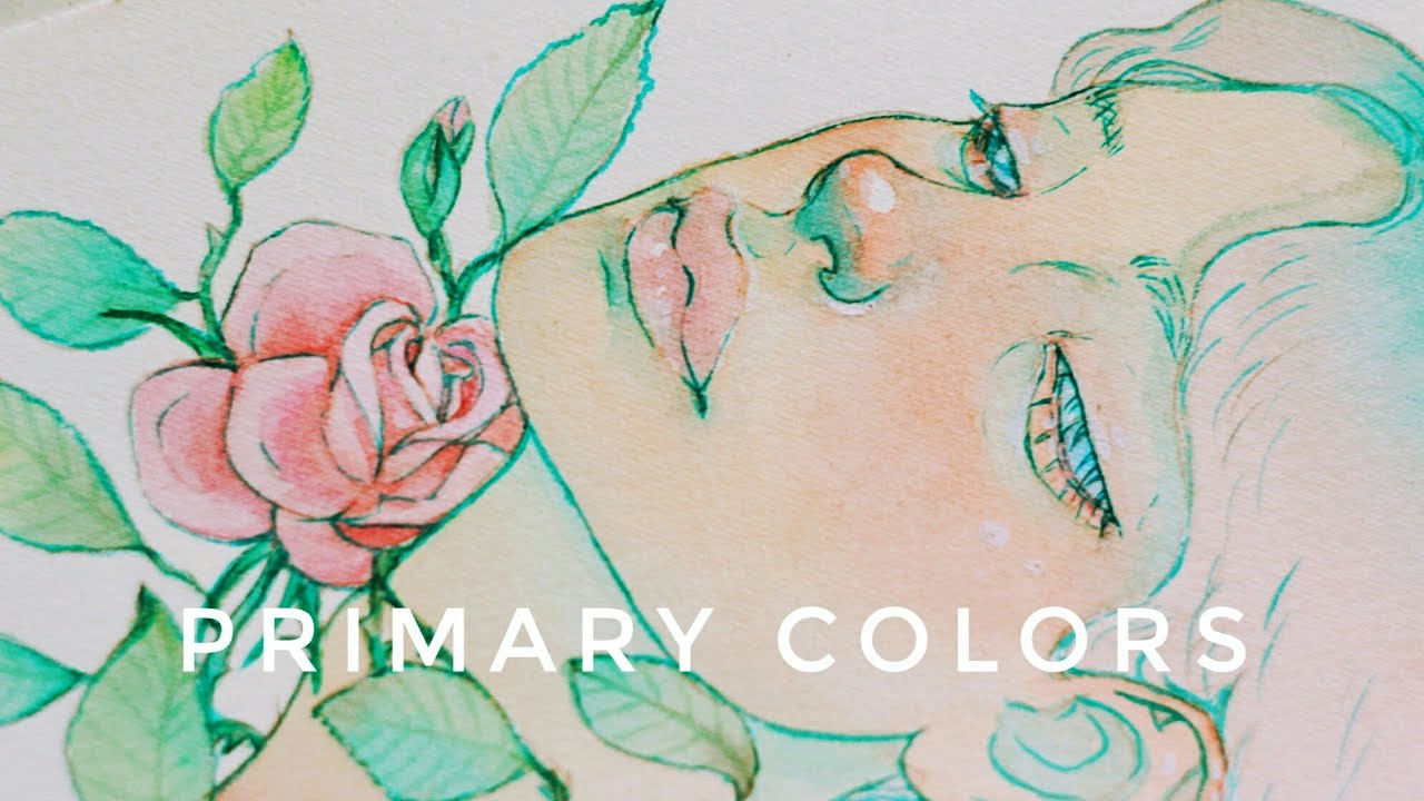 WATERCOLORS // painting with the 3 PRIMARY COLORS