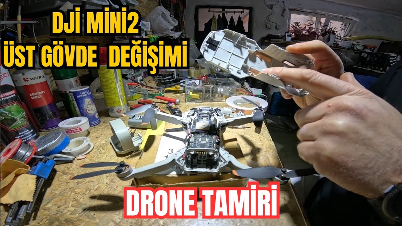 Drone Dji Mini2  Üst Kapak Gövde Değişimi