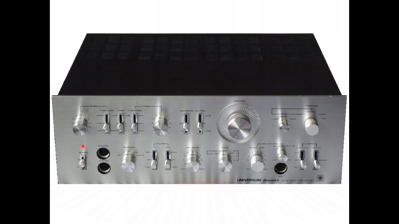 UNIVERSUM Dynamic’s SYSTEM HIFI 2500. Усилитель. Небольшой ремонт, заодно посмотрим что внутри.