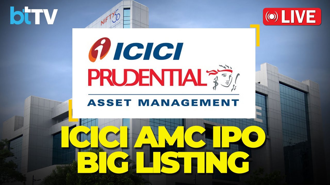 LIVE: ICICI Prudential AMC IPO Lists | #DalalStreet #StrongDebut #Premium #IssuePrice