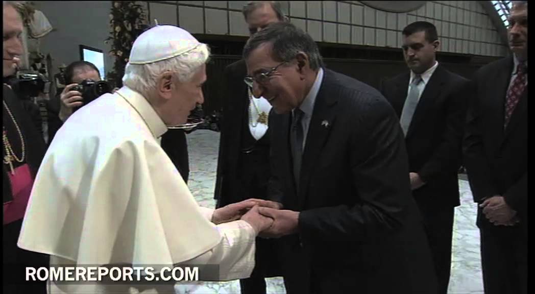Pope greets U.S. defense secretary following general audience